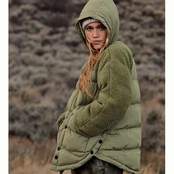 Pilcro Jackets & Blazers - Anthropologie Pilcro Swing Puffer Jacket